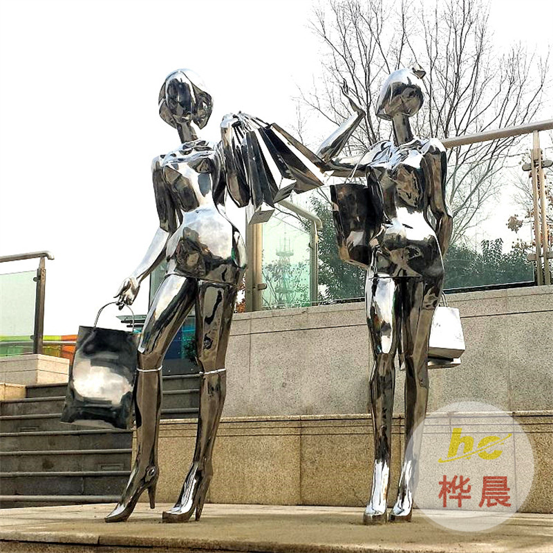 大型不銹鋼雕塑定制戶(hù)外廣場(chǎng)房地產(chǎn)鏡面月亮金屬創(chuàng)意城市景觀擺件