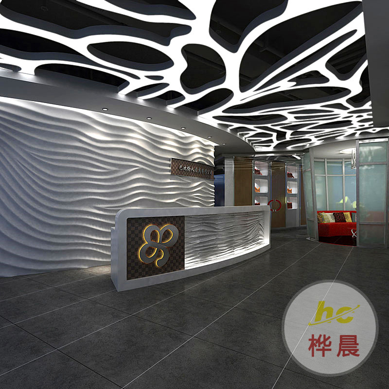 定制玻璃鋼前臺(tái)酒店接待臺(tái)商場收銀臺(tái)圓形大吧臺(tái)售樓部異形水吧臺(tái)
