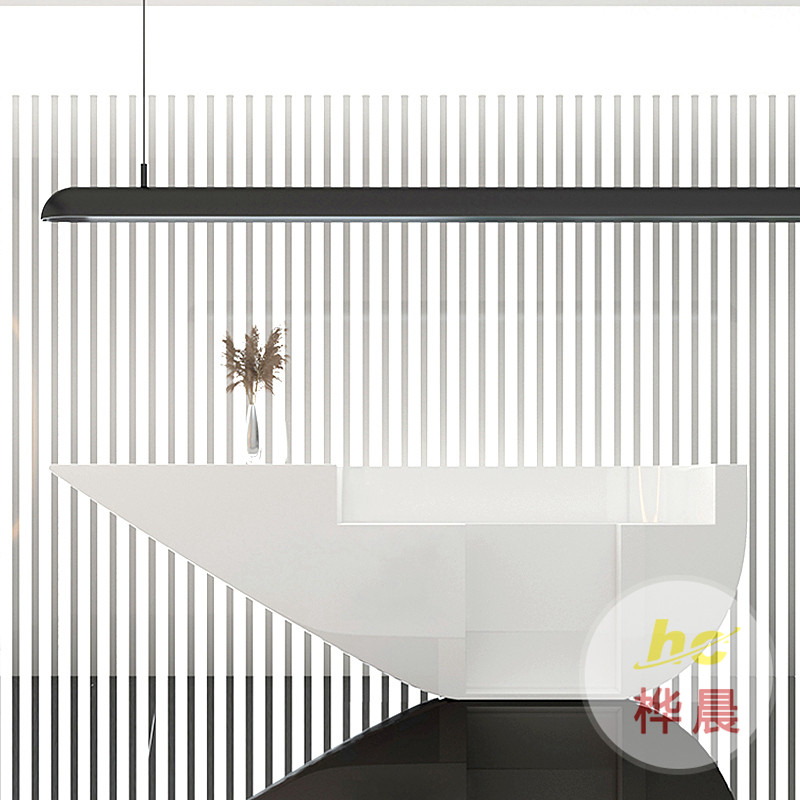 美容院烤漆吧臺(tái)收銀臺(tái)酒店公司前臺(tái)接待臺(tái)玻璃鋼現(xiàn)代簡(jiǎn)約輕奢柜臺(tái)