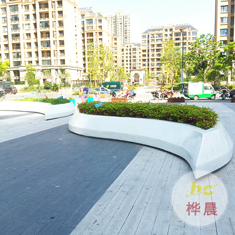 玻璃鋼座椅商場(chǎng)休閑創(chuàng)意樹林云朵椅公園庭院戶外市政樹池坐凳定制