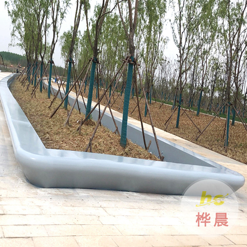 玻璃鋼樹池坐凳城市綠化戶外花箱座椅園林景觀戶外玻璃鋼長(zhǎng)條座凳