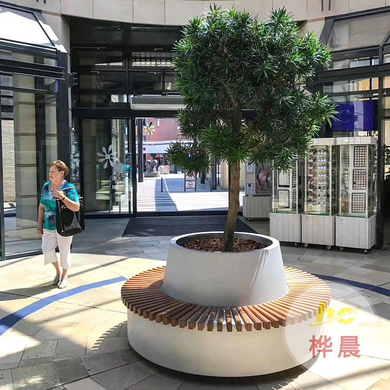 玻璃鋼休閑坐凳商場(chǎng)美陳座椅商業(yè)街公園休息長(zhǎng)椅玻璃鋼樹池坐凳子