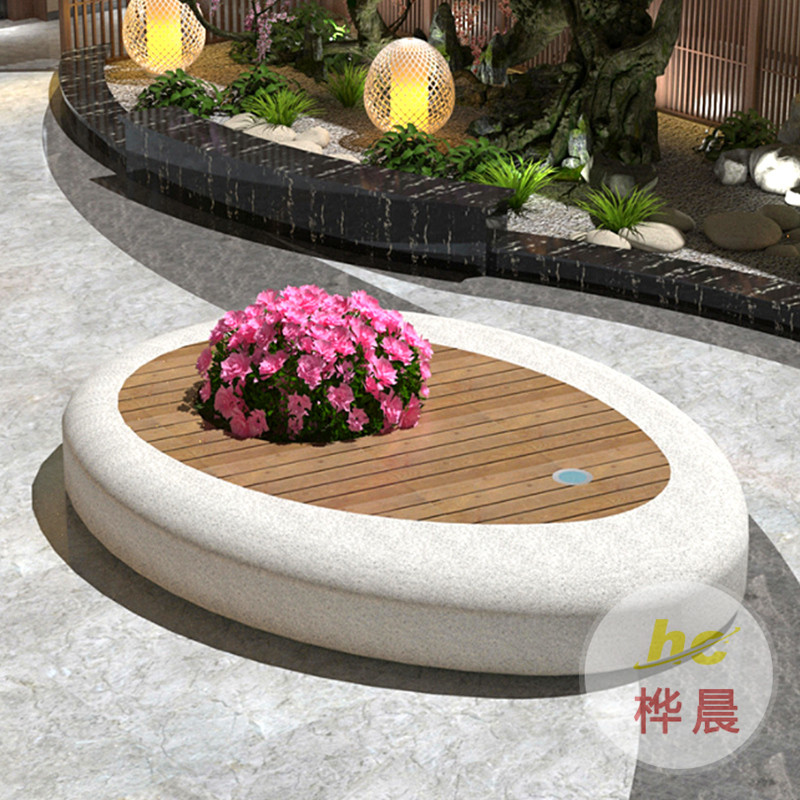 商場(chǎng)玻璃鋼坐凳景觀花池休閑椅異形戶外樹池公共休息創(chuàng)意坐凳定制