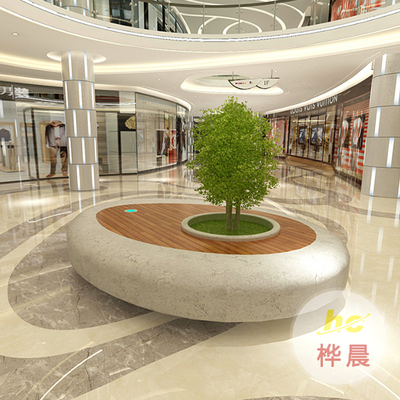 玻璃鋼異形樹池廠家公園景區(qū)座椅花池道路綠化景觀坐凳學(xué)校長(zhǎng)條椅